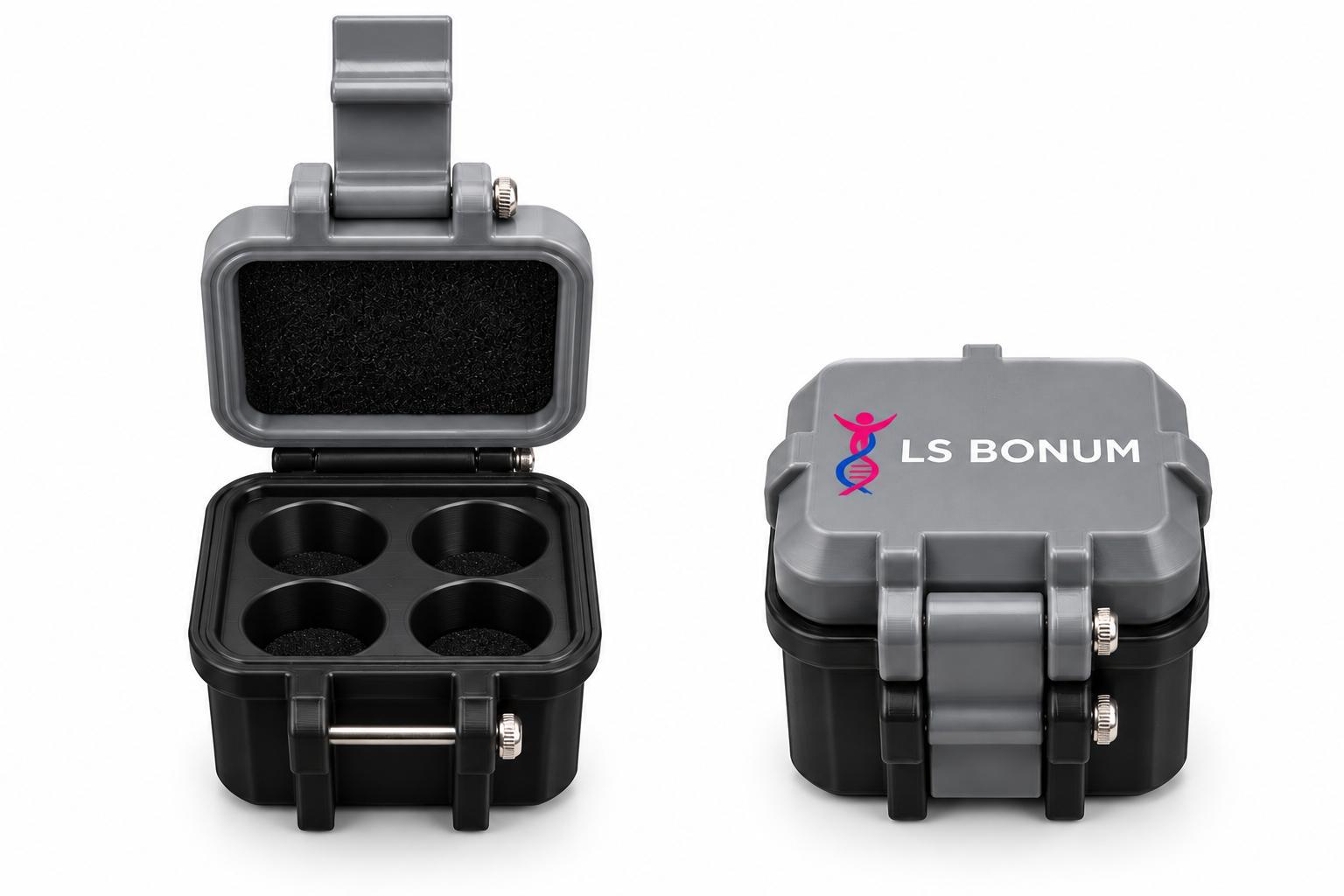 LS Bonum Vial Storage Case – 4 × 3 mL
