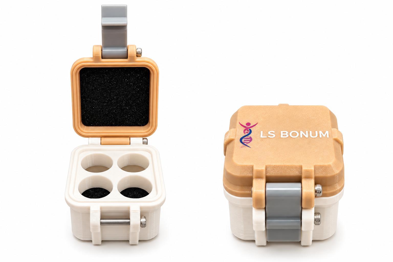 LS Bonum Vial Storage Case – 4 × 3 mL