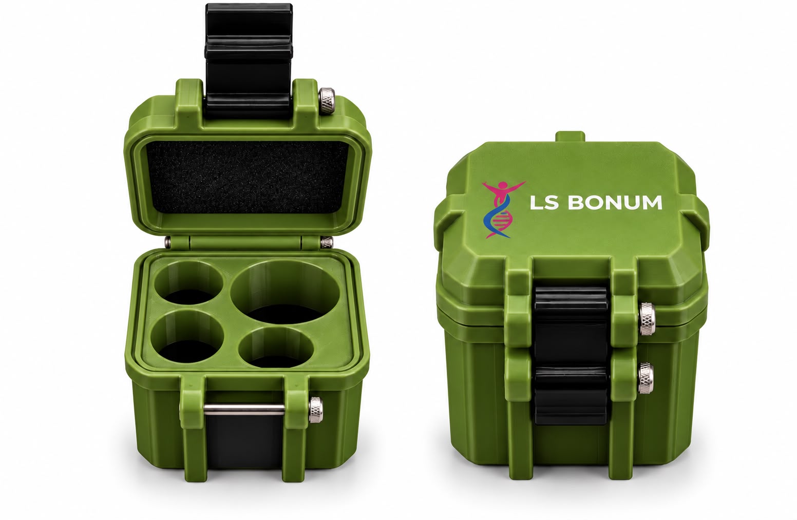 LS Bonum Vial Storage Case – 3 × 3 mL + 1 × 10 mL